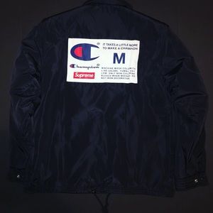 Supreme/Champion Label Coaches Jacket